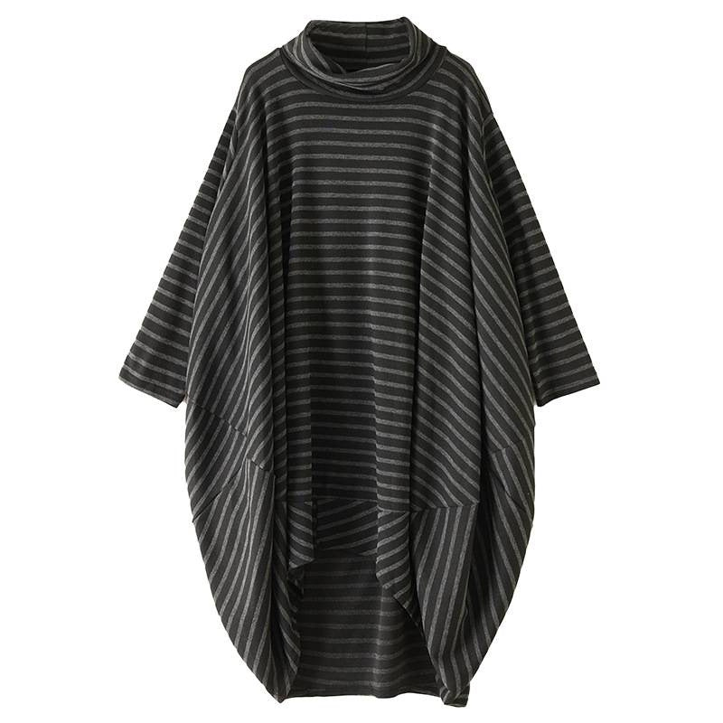Womens Relaxed, Versatile High-neck Asymmetrical Dress