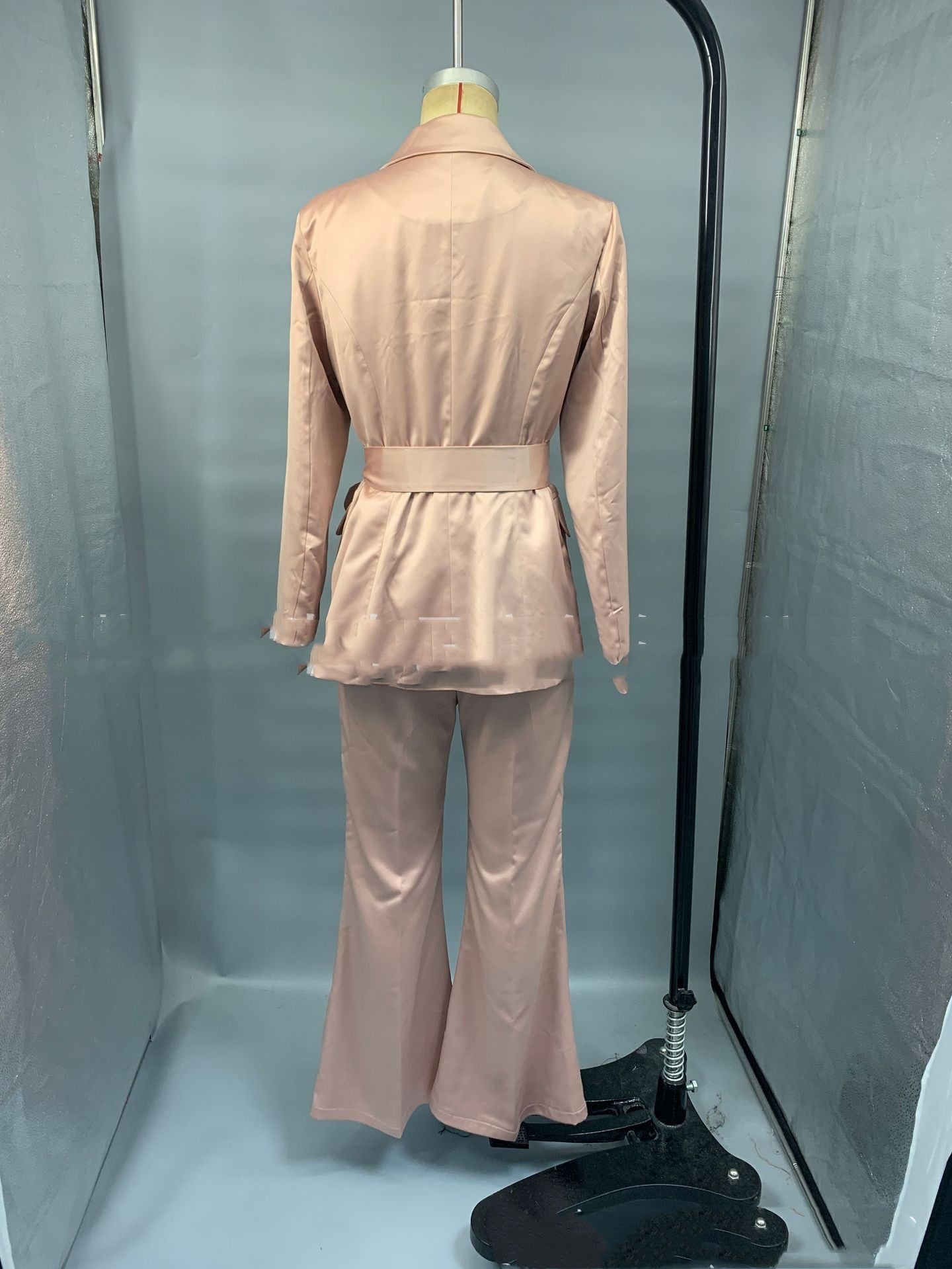 Womens Fashionable High-End Lace-Up Suit Pants Set