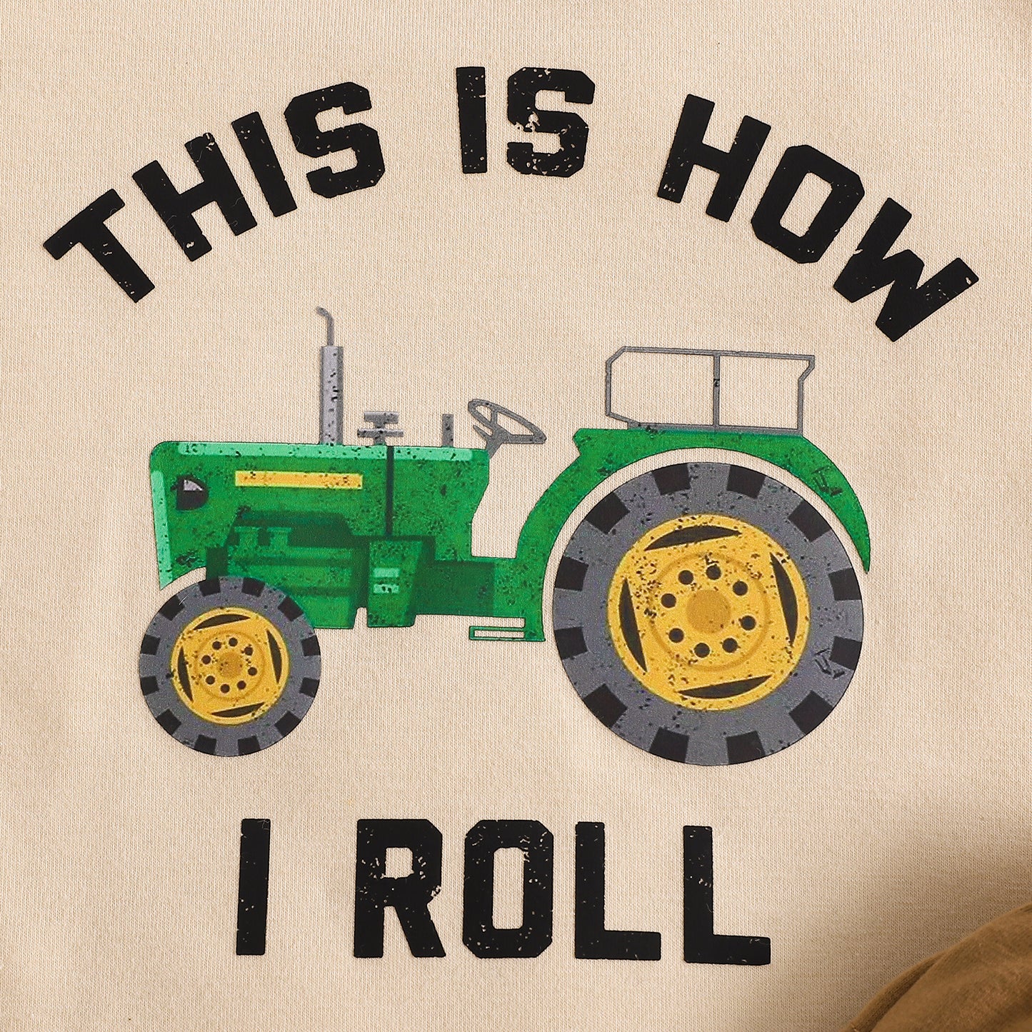 Summer New Tractor Printing Sports Suit