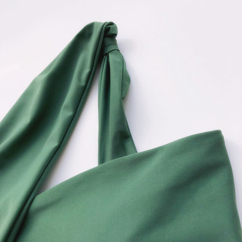 One Shoulder One Piece Swimsuit Bikini Sexy Beachwear Bikini for Women