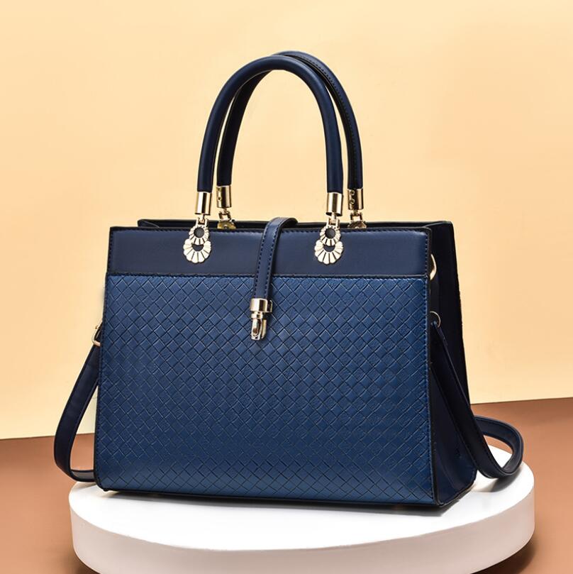 Autumn Winter High Quality Luxury Female Bag Woven Texture Ladies Large Capacity Handbag Bridal Bag Wedding Bag Womens Messenger Bag