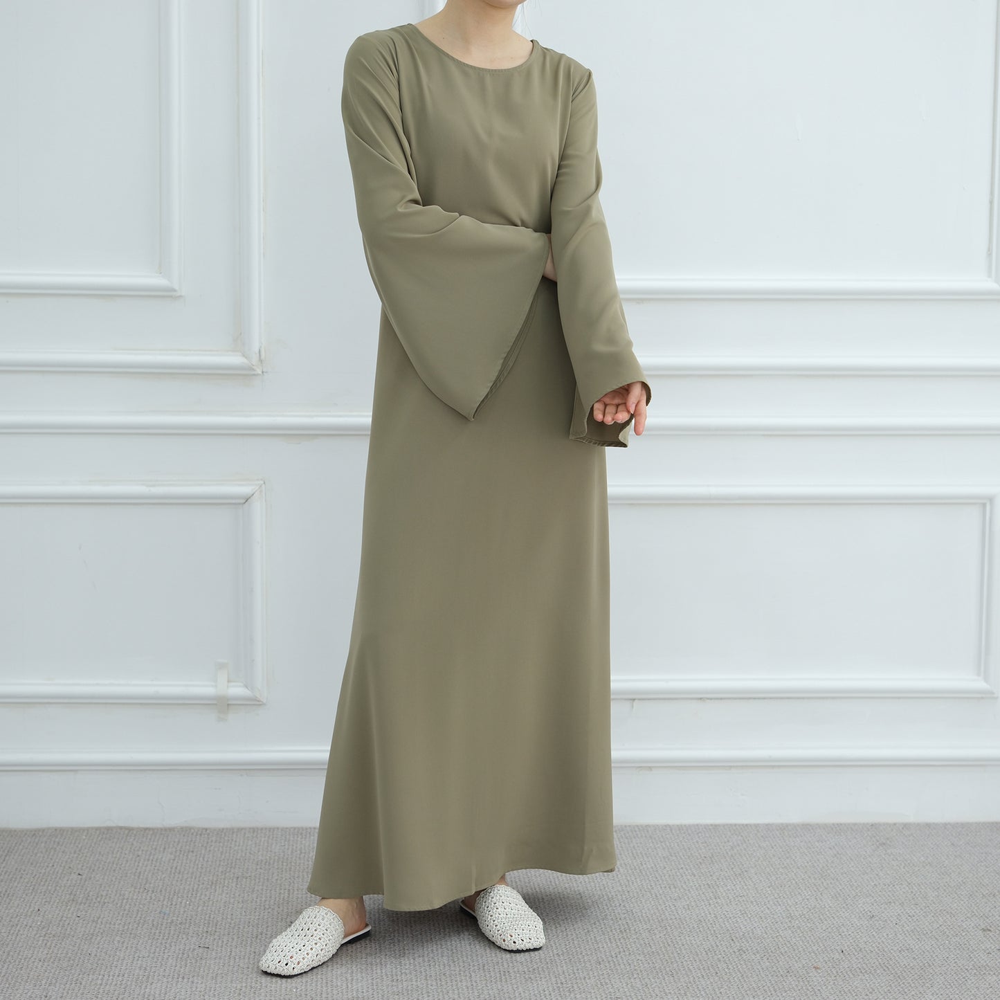 Middle East Simple Solid Color dress