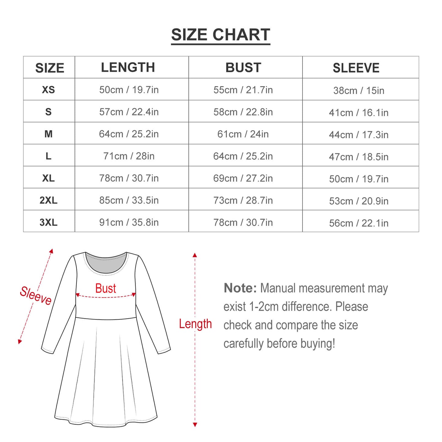 Girls' long sleeve dress