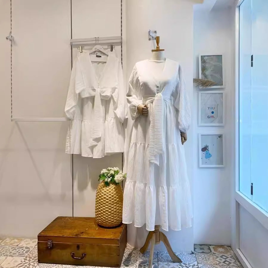 Short Blouse and Skirt Two-Piece Set for Middle Eastern  Women