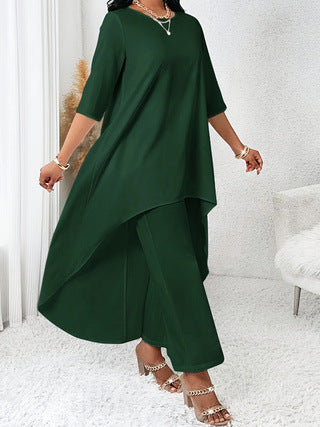 Womens Relaxed-fit Three-quarter-sleeve Top