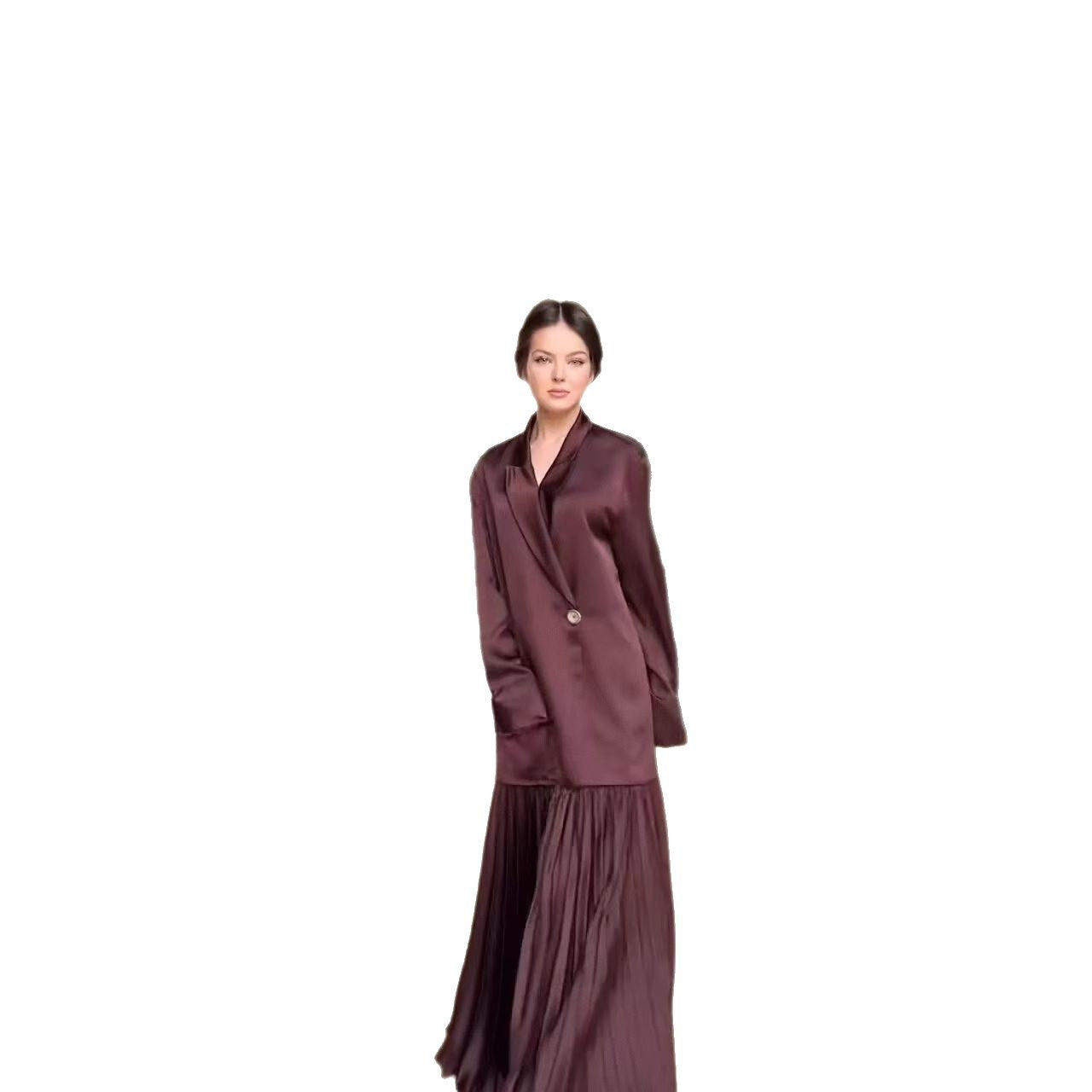 Business Suit Jacket Pleated Skirt  Elegant Middle East Arab Set