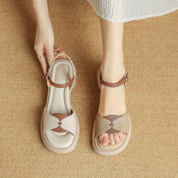 Chunky Heel Platform Open Toe Women's Sandals