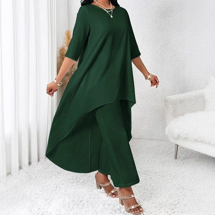 Womens Relaxed-fit Three-quarter-sleeve Top