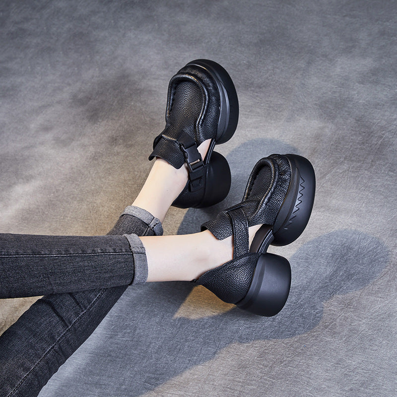 Summer Platform Retro Literary Lady Sandals