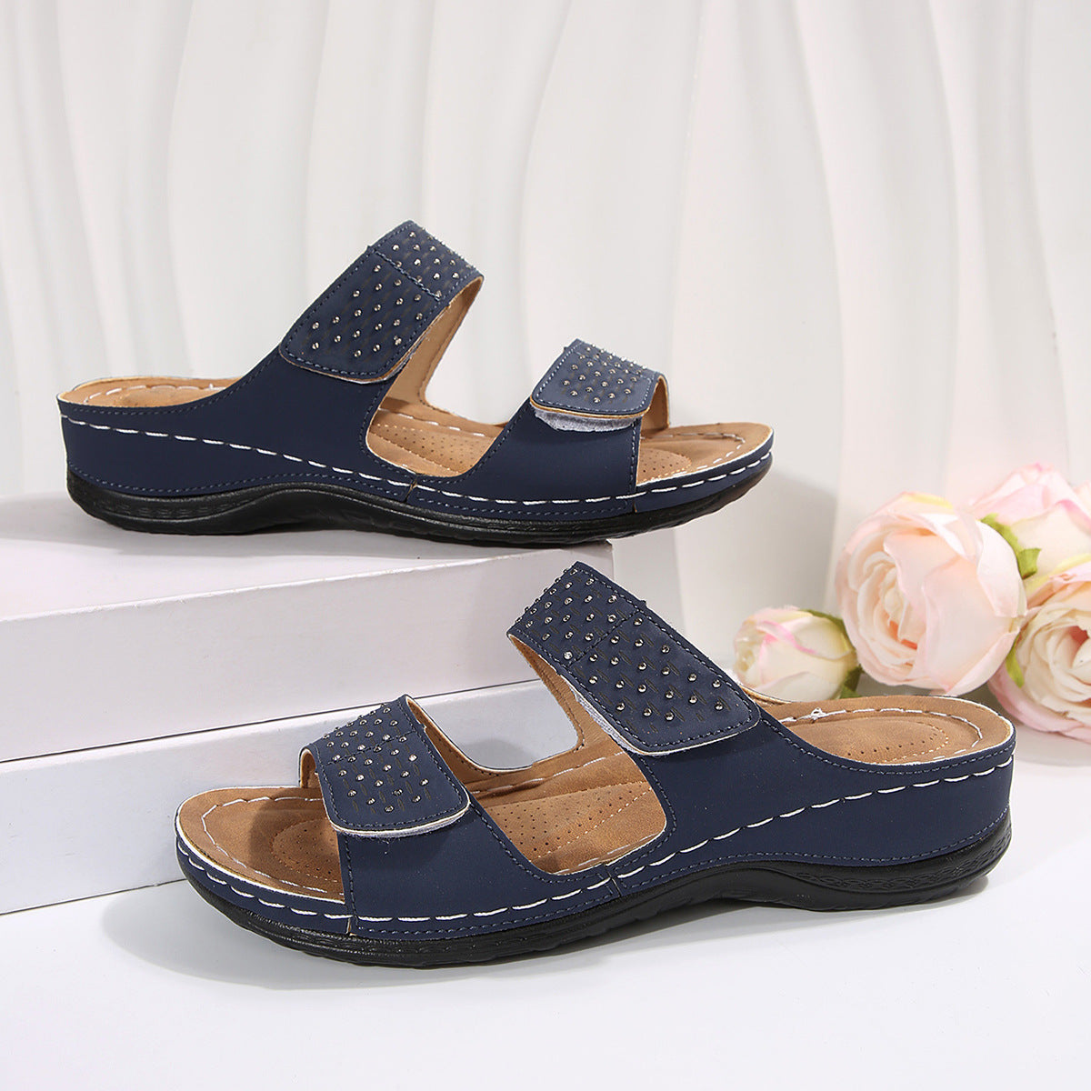 Women's Plus-Size Hollowed-Out Wedge Sandals