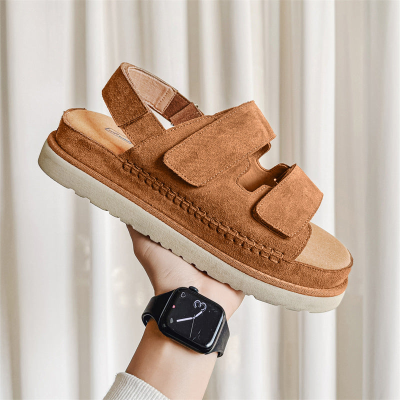 Women's Thick-soled Casual British-style All-match Roman Shoes