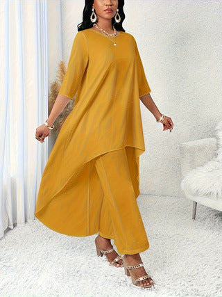 Womens Relaxed-fit Three-quarter-sleeve Top