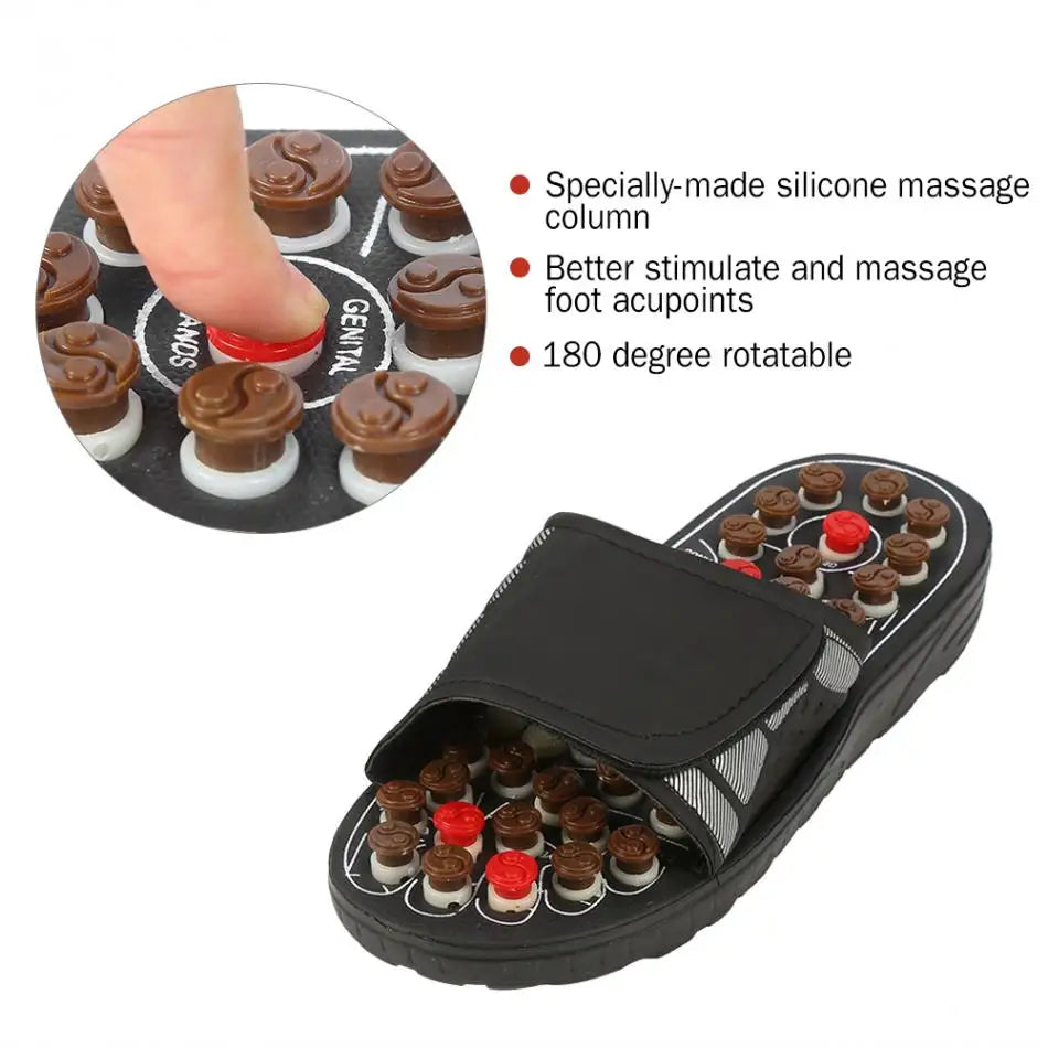 Foot Massage Slippers Acupuncture Therapy Massager Shoes For legs Acupoint Activating Reflexology Feet Care massageador Sandal