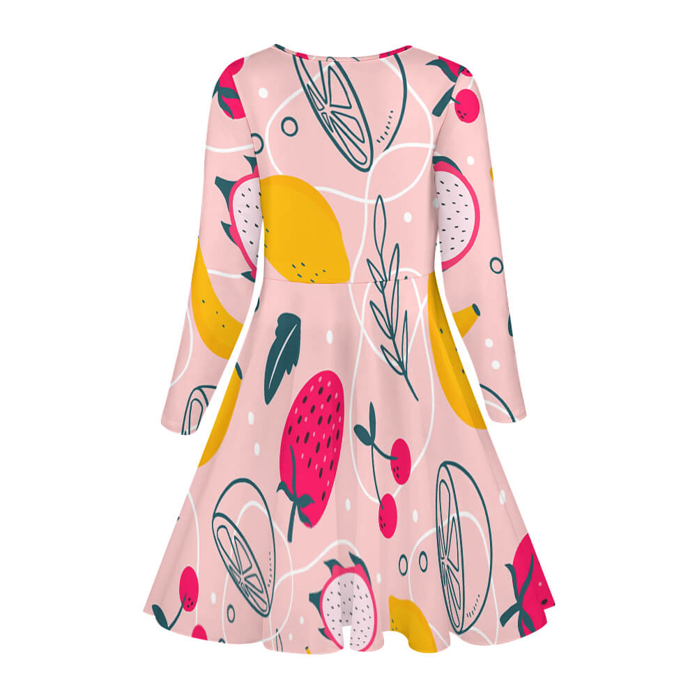 Girls' long sleeve dress