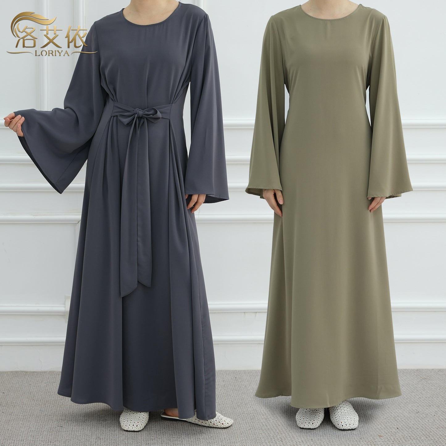 Middle East Simple Solid Color dress