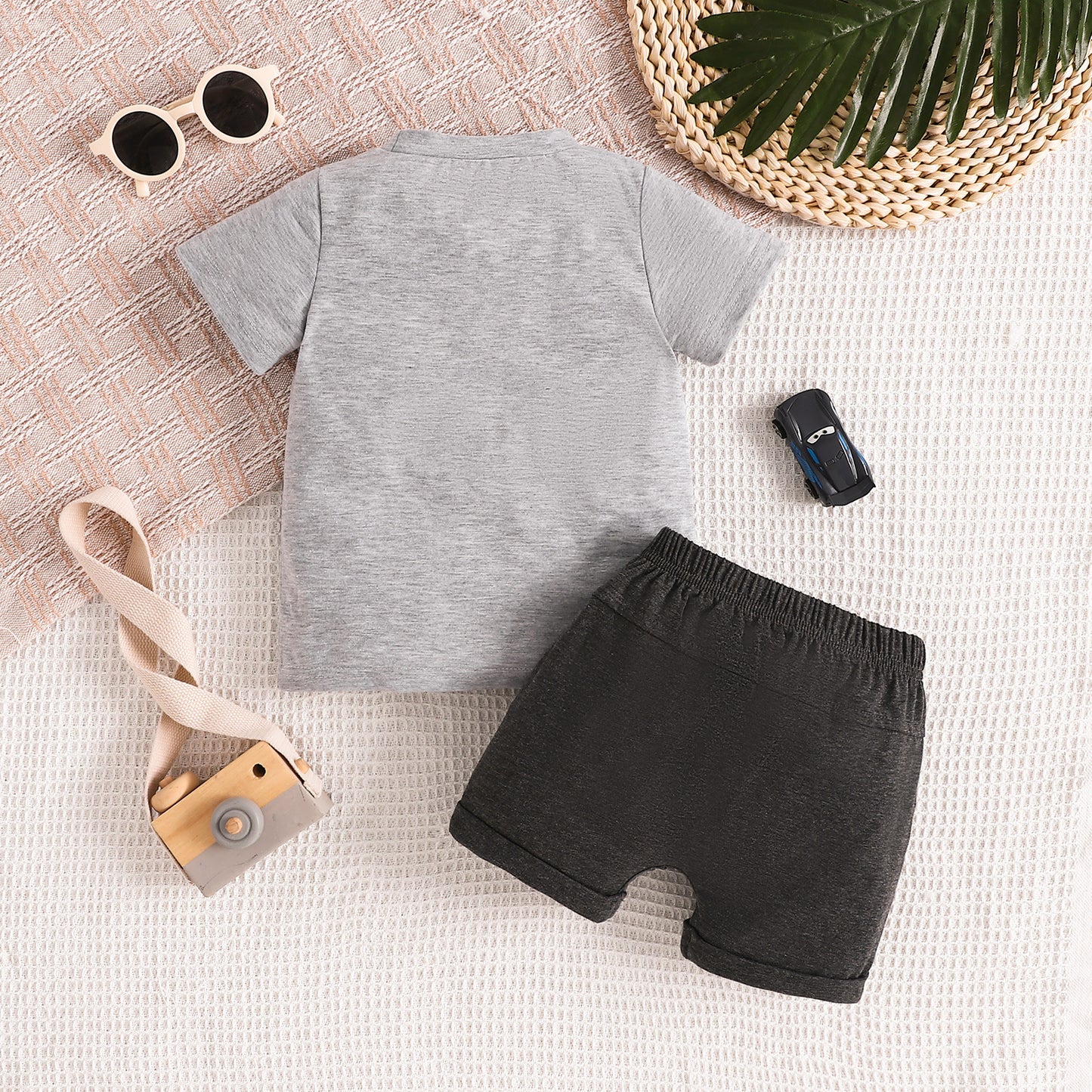 Summer New Tractor Printing Sports Suit