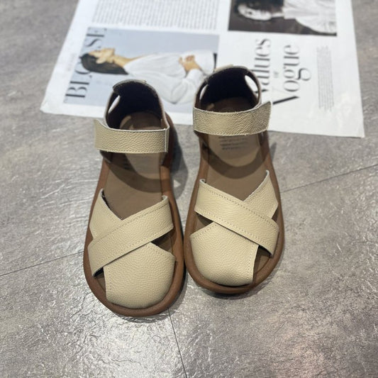 Womens Breathable Roman Sandals With A Closed Heel