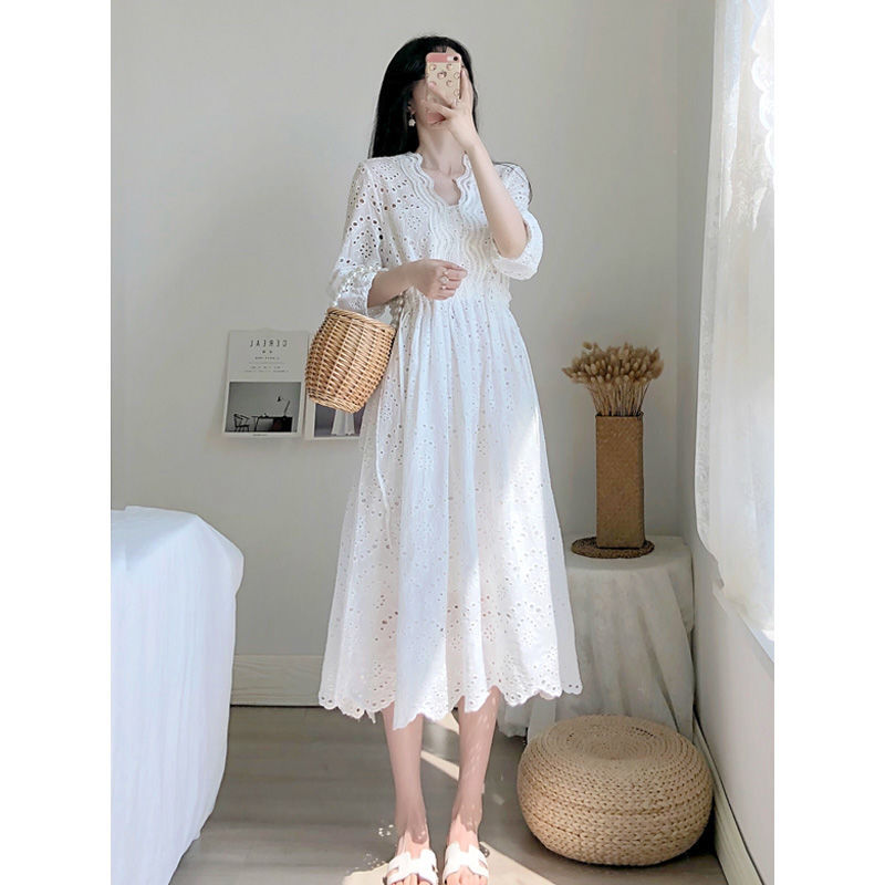 Super Fairy Slim New Women's Lace Embroidered Dress