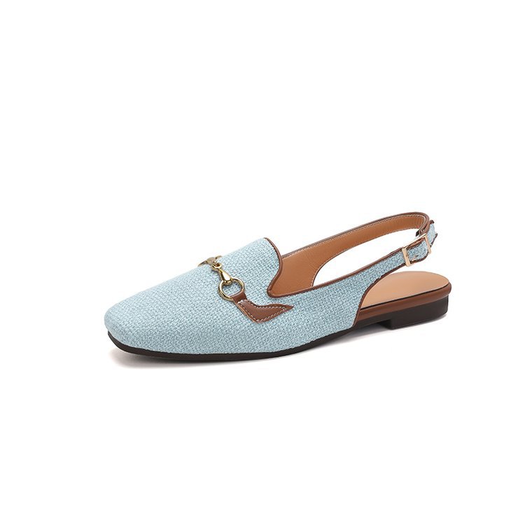 Women's Korean-style Fashion Closed Toe Casual Metal Chain Sandals