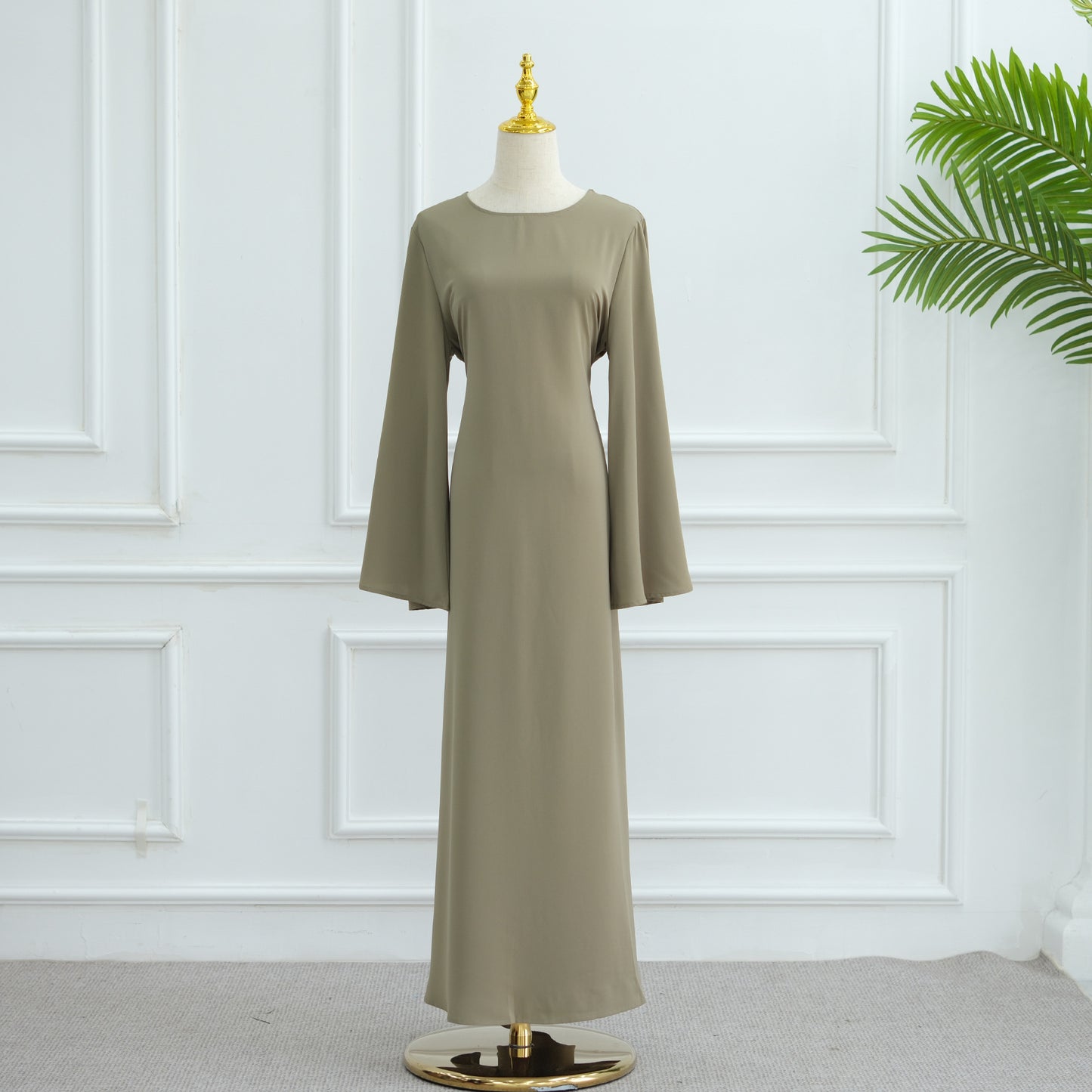 Middle East Simple Solid Color dress