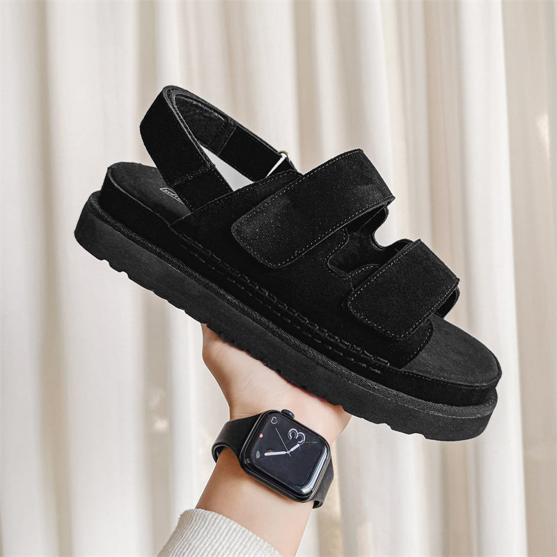 Women's Thick-soled Casual British-style All-match Roman Shoes