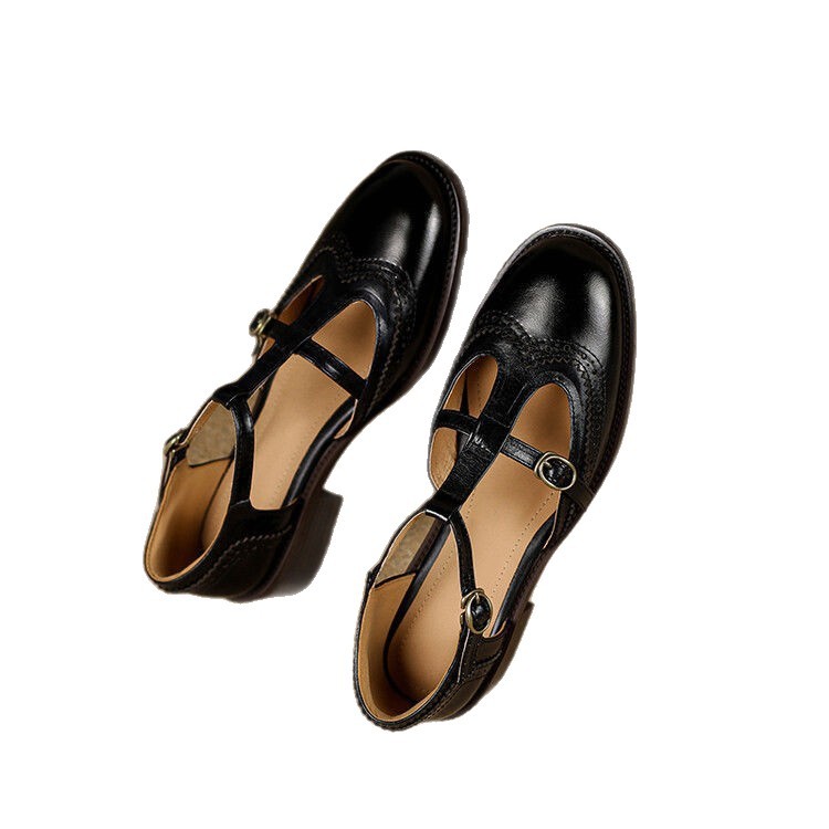 Retro Brogue Womens Shoes In British Style