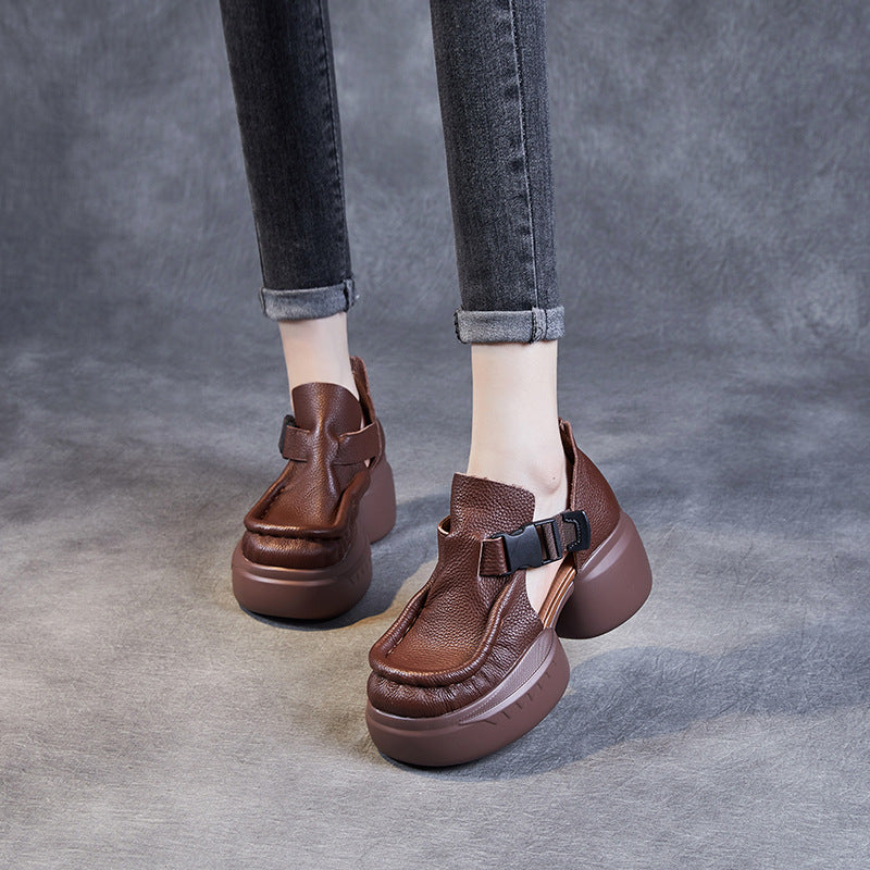 Summer Platform Retro Literary Lady Sandals